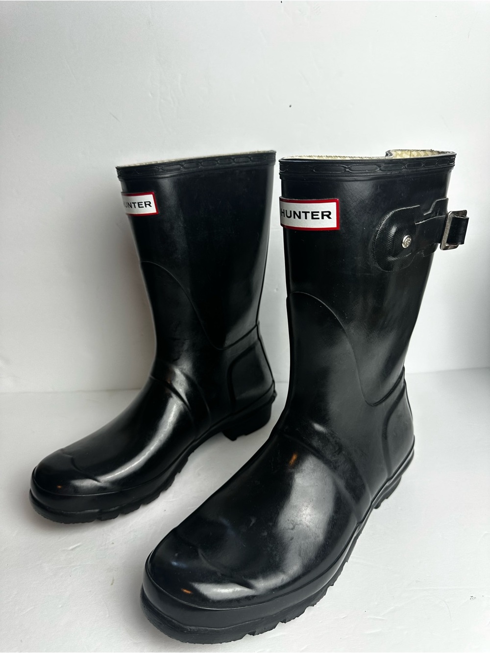 Hunter Original Gloss Short Boots Women's Size 9 or Men's 8 Shoes Waterproof - Picture 4 of 8